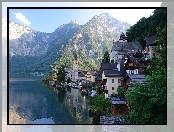 Austria, Jezioro, Góry, Zabudowanie, Hallstatt