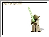 białe tło, Yoda, Star Wars, laser