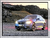 BMW M5, Góry, Sedan, Kamienie