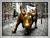 Byk, Manhattan, Posąg, Wall Street