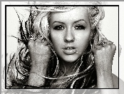 Christina Aguilera, Makijaż, Portret, Pierścionki