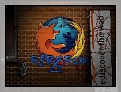 Graffiti, Ściana, Firefox