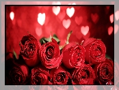 Czerwone, Miłość, Róże, Serduszka