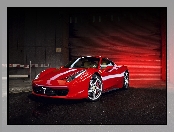 Czerwony, Samochód, Ferrari 458