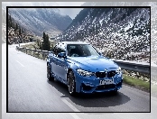 Góry, Niebieskie, BMW, M4, Droga