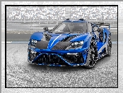 Ford GT, 2021, Le Mansory, Niebiesko-czarny