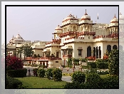 Indie, Hotel, Pałac, Rambagh, Jaipur