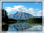 Kanada, Góry, Lasy, Jezioro, Banff