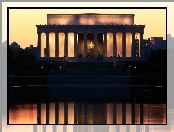 Lincolna, Waszyngton, National, Mall, Pomnik