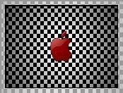 Czerwone, Apple, Logo, Szachownica