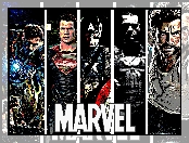 Heroes, Marvel, Kapitan Ameryka, Iron Man, Wolverine, Bohaterzy, X Men, Superman, Punisher