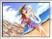 Miss Surfersparadise, plaża, kapelusz