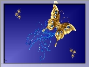 Motyl, Grafika 2D, Ornament, Gwiazdy
