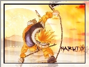 Naruto, sztylet, łańcuch, postać