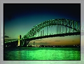 Sydney, Noc, Most, Harbour