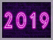 Nowy Rok, 2019 Neon