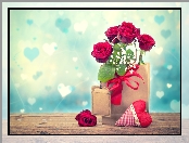 Róże, Miłosne, Kwiaty, Walentynki