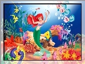 Rybki, Mała Syrenka, The Little Mermaid, Ariel, Woda