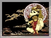Saiyuki, postacie, panda, fajka