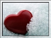 Czerwone, Serce, Śnieg