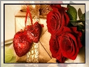 Walentynkowe, Serduszka, Róże