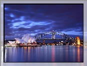 Zatoka Port Jackson, Australia, Sydney, Sydney Opera House, Most Sydney Harbour Bridge
