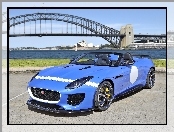Niebieski, Rozmyte, F-type, Tło, Jaguar, Project 7, Most, Sydney