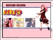 sztylet, Naruto, haruna, sakura, kobieta