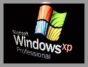 Tło, Logo, Windows, XP, Czarne