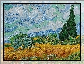 Vicent Van Gogh, Pszenicy, Z, Pole, Cyprysami
