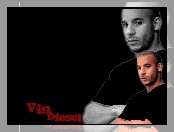 Vin Diesel, czarna koszulka