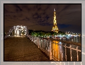 Francja, Wieża Eiffla, Paryż, Most Passerelle Debilly