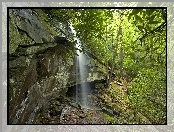 Wodospad, USA, Skała, Północna Karolina