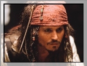 Piraci Z Karaibów, chusta, Johnny Depp, korale
