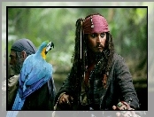 piraci_z_karaibow_2, papuga, Johnny Depp