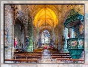 Zabytkowy, HDR, Kościół, Francja