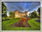Tęcza, Zamek Kilkenny, Kilkenny Castle, Irlandia, Ogród