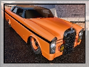 Zabytkowy, 1961, Pomarańczowy, Mercedes Benz 300SE Coupe