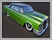 Zabytkowy, 1961, Zielony, Mercedes Benz 300SE Coupe