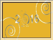2016, Napis, Ozdobne, Spirale