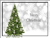 Gwiazdki 2D, Boże Narodzenie, Choinka, Napis, Merry Christmas