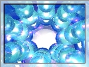 3D, figury, Wektorowa, niebieskie