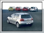 Golf 5, Golf 1, Golf 2, Golf 3, Golf 4