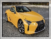 Żółty, Lexus LC 500, Przód