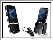 Baza, Bluetooth, Nokia 8800 Sirocco Edition, Czarny
