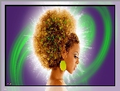 Beyonce, Afro, Profil