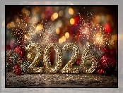 Nowy Rok, Grafika AI, 2026, Fajerwerki