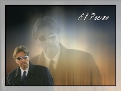 Al Pacino, okulary, krawat