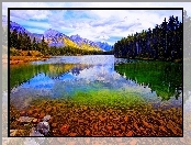 Alberta, Jezioro, Lasy, Góry, Banff