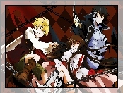 Alice, Pandora Hearts, Oz, Raven, Gilbert